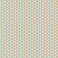 Illustration with repetitive geometric shapes covering the background. Drawing with colored pattern that can be used as a web pattern, wallpaper, digital graphics, gifts and artistic decorations.