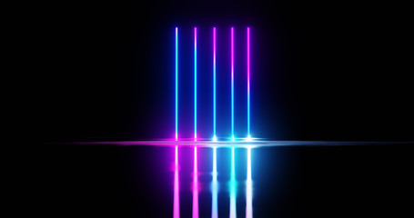 ultraviolet spectrum, blue violet neon lights, laser show, night club, equalizer, abstract...