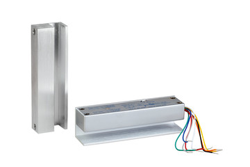 KIEV, UKRAINE - November 26, 2019: An electromagnetic door lock to protect public and private...
