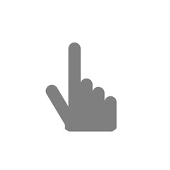 Hand with touching icon on white background