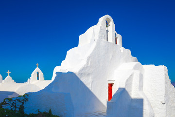 Church of Panagia Paraportiani on Mykonos island in Greece