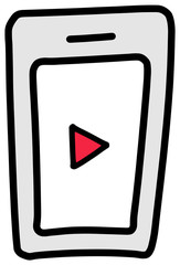 スマートフォンのアイコン_動画再生