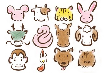 干支 十二支 イラスト