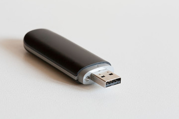 USB pen stick, white background