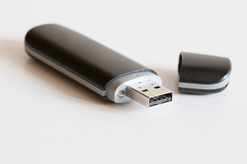 USB pen stick, white background