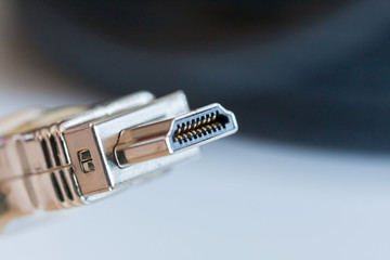 Tech cable with HDMI plug connector isolated
