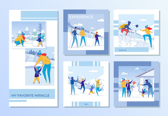 Family Winter Recreation and Games Outdoor Set.
