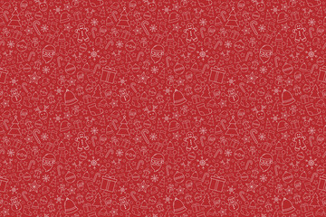 Fototapeta premium Beautiful Xmas texture with decorations. Christmas wallpaper concept. Vector