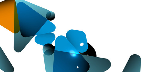 Vintage abstract template with triangle mosaic composition vecton white background. Simple design background. Modern flat design. Beautiful vector pattern.