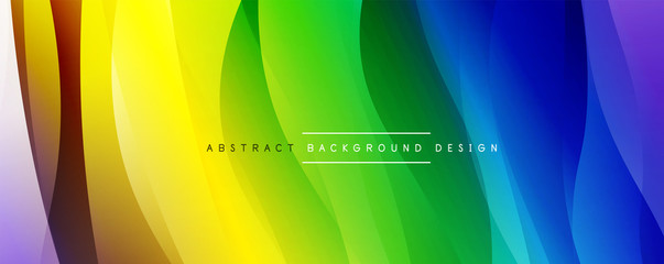 Dynamic trendy simple fluid color gradient abstract background with line effects. Vector Illustration For Wallpaper, Banner, Background, Card, Book Illustration, landing page
