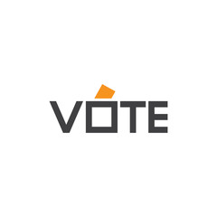 Vote logotype template vector design