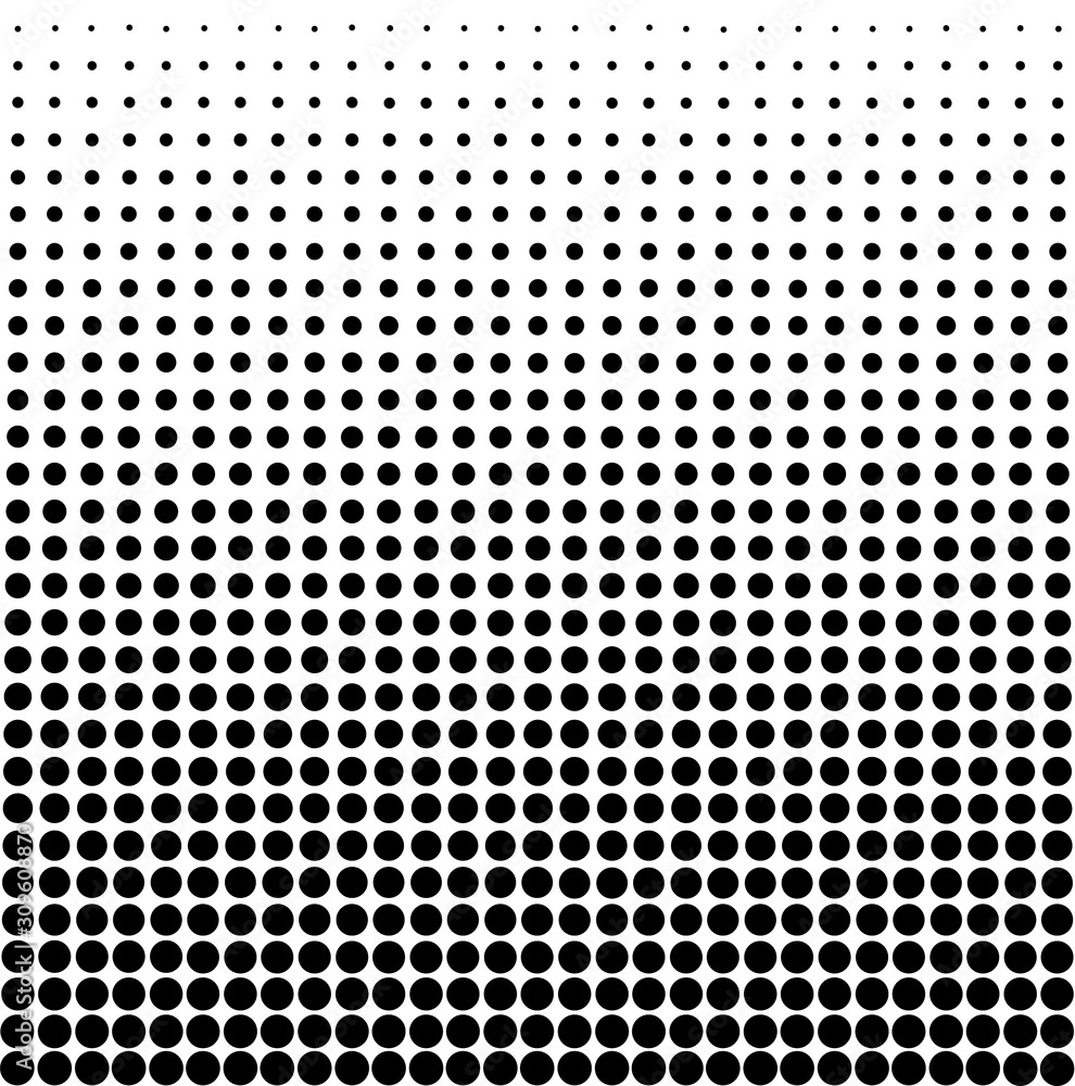 Poster vector seamless white to black color transition triangle halftone gradient pattern. abstract geometr