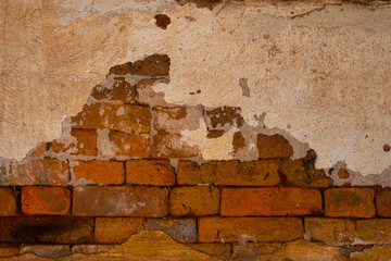 old grungy brick wall concrete texture background