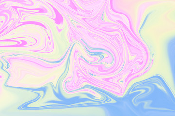 Fototapeta na wymiar blurred abstract colorful gradient background for decoratives, paint brush like, creative with liquifying technic by swirling around
