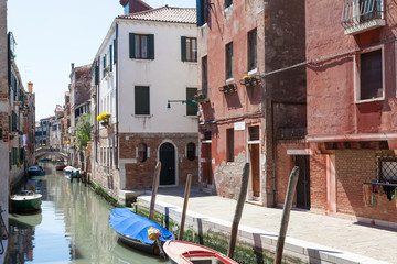 Fondamenta Priuli on Rio Priuli, Cannaregio, Venice, Veneto, Italy, a picturesque back canal
