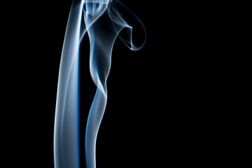 Obraz premium Water mist from vapor isolated over black background