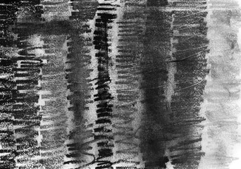 White and black creamy smudges abstract painting frame