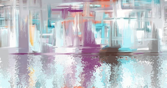 Abstract digital painting, 4096 pixel wide background illustration, good for 4K video. Grunge paint texture, colorful distressed background, hand drawn artwork