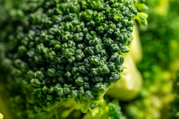 Fresh vegetables. Healthly food. Green broccoli. Vegetarian food.