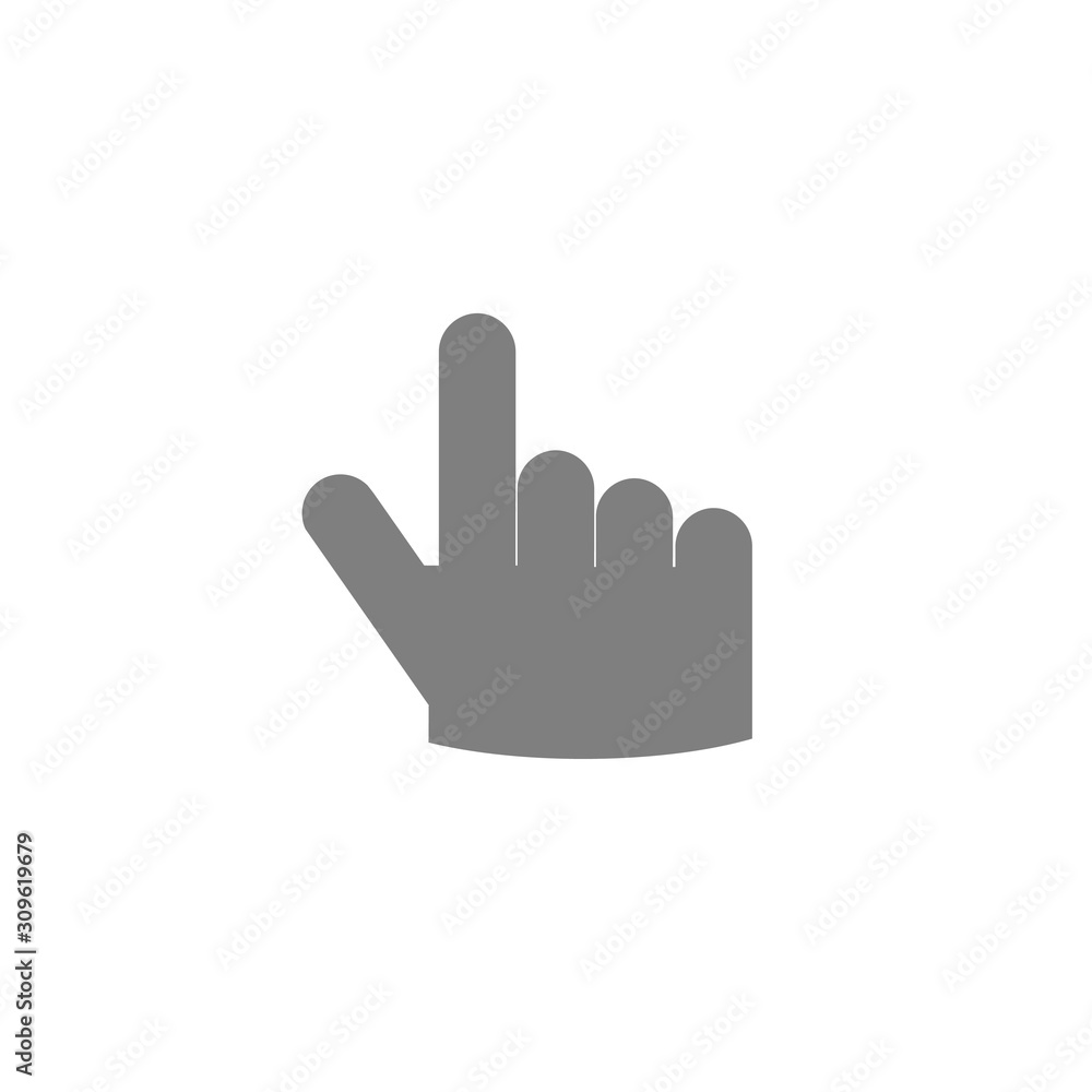 Poster hand cursor on internet button