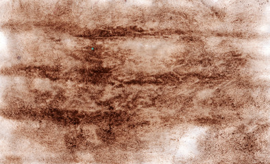 Coffee stain paper background. Old shabby, aged and worn paper.