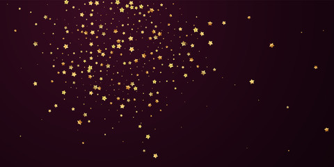 Gold stars random luxury sparkling confetti. Scatt