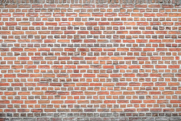 Red brick wall texture grunge background. Old red brick wall texture
