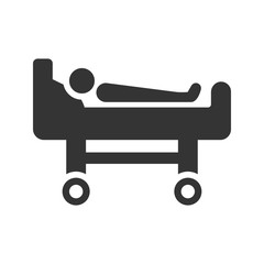 Medical bed icon