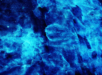 Horizontal backdrop with abstract blue winter composition