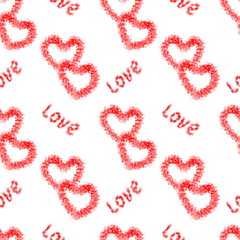 love hearts pattern for valentines day 