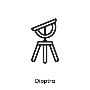 dioptra icon vector sign symbol