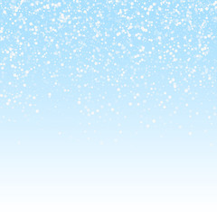 Random white dots Christmas background. Subtle fly