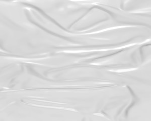 Obraz premium Glued paper pleated in white - 3D illustration