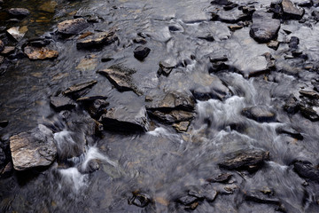 stones in the water, jämtland, åre, sweden, sverige, europe