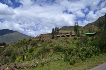 南米 遺跡 山 風景