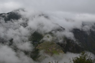 南米、マチュピチュ、俯瞰風景