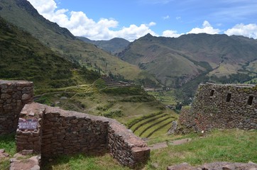 南米、自然、風景、山、遺跡