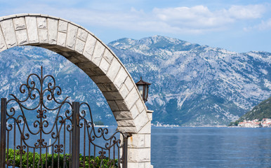 Boto Montenegro-Bay of Kotor, a small town