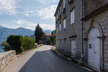 Boto Montenegro-Bay of Kotor, a small town