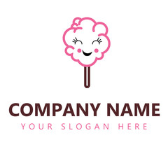cotton candy logo for company