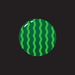 Watermelon vector.Fresh watermelon illustration.