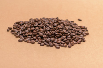 Roasted coffee beans background