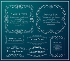 高級感のあるバロック調のフレーム	