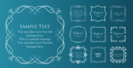 高級感のあるバロック調のフレーム	