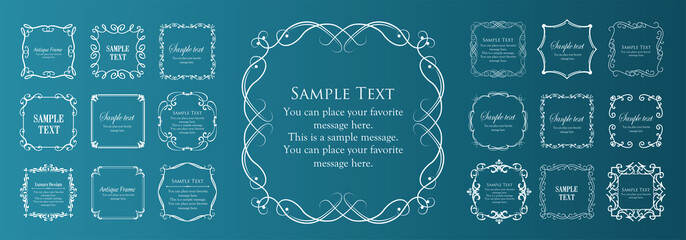 高級感のあるバロック調のフレーム	