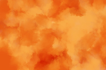 Abstract modern painting . Painted paper , canvas , wall . Textured background in orange tones.