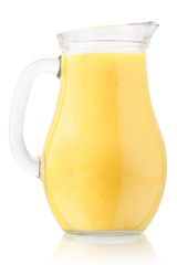 Mango banana smoothie juice jug, paths