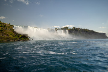 Niagara Falls during a sunny day