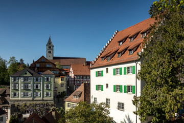 Fototapeta na wymiar Medieval cityscape of Meersburg
