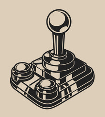 Illustration of a game joystick © Natalia
